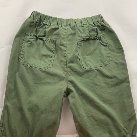 Free People Moss Green Canvas Cadet Button Fly Jogger Chino Pant M - Picture 8 of 8